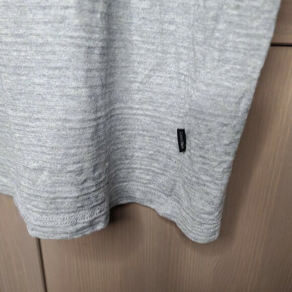 Calvin Klein Shirt Mens Extra Large Gray V-neck Short Sleeve Cotton Casual Basic - Picture 9 of 11